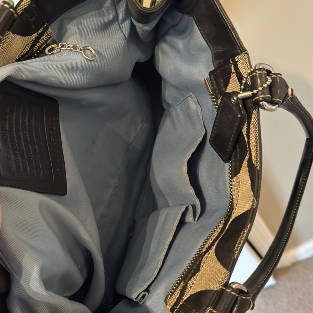 Coach Black and Gray Shoulder Bag - Picture 5 of 8